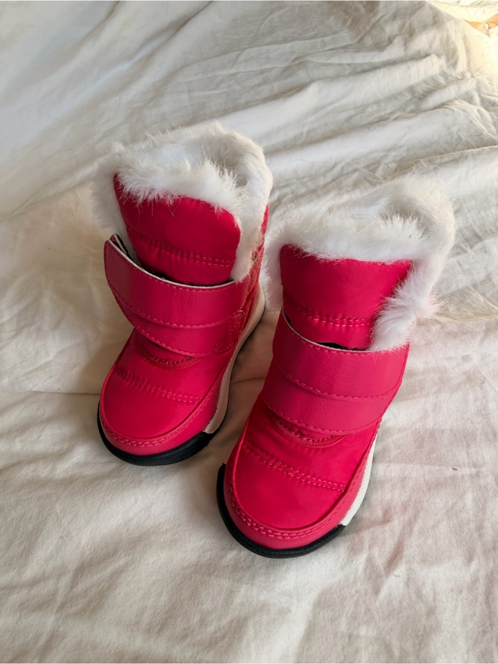 Sorel Kids Bright Pink Faux-Fur Winter Boots